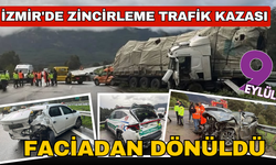 İzmir'de zincirleme trafik kazasında 2'si jandarma 4 kişi yaralandı