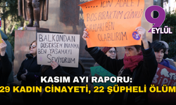 Kasım ayı kadın cinayetleri raporu: 29 kadın cinayeti, 22 şüpheli ölüm