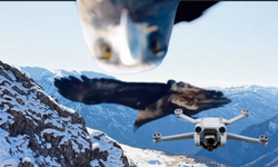 Kartalın havada kaptığı drone 6 saatlik tırmanışla kurtarıldı