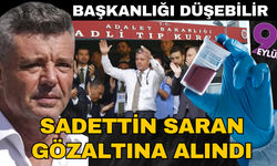 Sadettin Saran gözaltına alındı