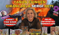 Böylesi görülmedi... Yanan evinden sergi çıkardı