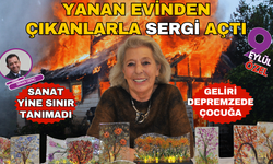 Böylesi görülmedi... Yanan evinden sergi çıkardı