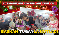 Basmane’nin çocukları yeni yılı başkanla kutladı