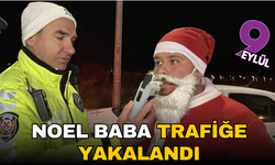 "Noel Baba" trafik uygulamasına takıldı