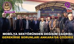 Mobilya sektöründen değişim çağrısı: “Gerekirse sorunları Ankara’da çözeriz”