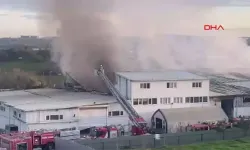 Tuzla’daki fabrika yangınında korkulu anlar
