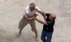 Afla çıktı, otoparkta dehşet saçtı