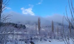 İzmir'in zirvesinde beyaz şölen: Ödemiş'te kar kartpostallık manzaralar yarattı