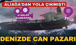 Aliağa'dan yola çıkan 249 metrelik tanker karaya oturdu! O anlar kamerada