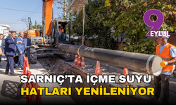 Sarnıç’ta içme suyu hatları yenileniyor
