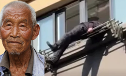 Mucize kurtuluş! 15. kattan düştü, çamaşır askısına takıldı! O anlar kamerada