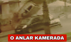 Otomobil apartman bahçesine uçtu: 6 kişi yaralandı! Feci kaza kamerada | Video