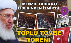 İzmir'deki "toplu tövbe" görüntüleri gündem oldu! Menzil Cemaati liderini binlerce kişi karşıladı