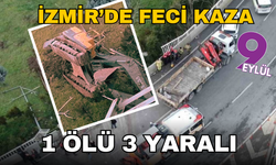 İzmir'de 'Uçan Yol'da feci kaza: 1'i ağır 3 yaralı