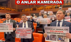 CHP'den TBMM'de emekli eylemi...