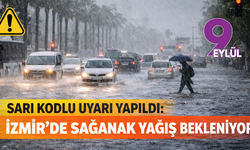 Sarı kodlu uyarı yapıldı: İzmir’de sağanak yağış bekleniyor