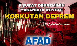 Deprem! 4,1 büyüklüğünde