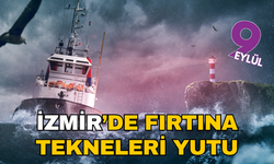 İzmir'de fırtına kabusu: Dev dalgalar tekneleri yuttu!