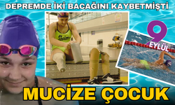 Depremde 2 bacağını ve babasını kaybetti, hayata yüzmeyle tutundu