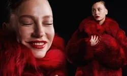 Serenay Sarıkaya’nın kırmızı halı stili olay oldu: Kürkü 384 asgari ücrete denk geldi