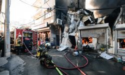 Buca’da iş yeri yangını panik yarattı