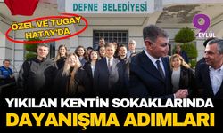 Hatay’da hüzünlü buluşma: Özgür Özel ve Cemil Tugay depremin yıl dönümünde acıları paylaştı