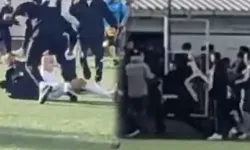 İzmir’deki Play-Off maçında ortalık savaş alanına döndü: Yumruklar hava uçuştu!