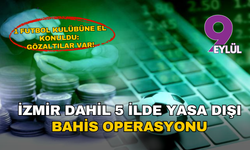 İzmir dahil 5 ilde yasa dışı bahis operasyonu: 8 kişi gözaltına alındı, 3 şirket ve bir futbol kulübüne el konuldu