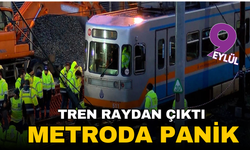 Metro raydan çıktı: Yolcular tahliye edildi