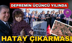 CHP lideri Özgür Özel ve Başkan Cemil Tugay Hatay'da