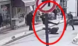 Tabanca ile vurup tekmeledi! Dehşet anları kamerada