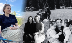 Evlatlarına doyamadan gitti