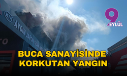 Buca sanayisinde korkutan yangın: Yedek parça dükkanında alevler yükseldi