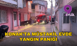 İzmir'de elektrik kontağından yangın çıktı