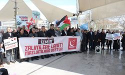 İzmir Saadet'den ABD ve Israil protestosu