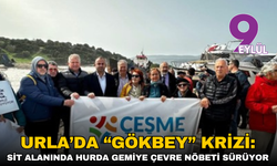 Urla’da “Gökbey” krizi: Sit alanında hurda gemiye çevre nöbeti sürüyor