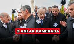 Özel ile Bahçeli arasındaki ilginç anlar kamerada
