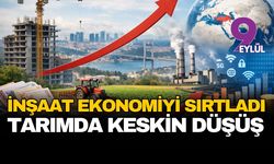 İnşaat ekonomiyi sırtladı: Tarımda keskin düşüş