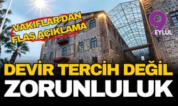 Vakıflar’dan ‘Meslek Fabrikası’ açıklaması: Devir tercih değil zorunluluk