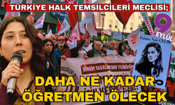 Türkiye Halk Temsilcileri Meclisi; Öğretmenler her gün ölüm korkusuyla mı derse girecek?”