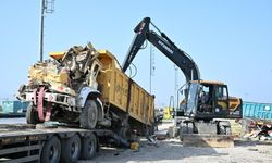 Manisa'da Hurda ve sahipsiz araçlar MKE'ye gönderildi