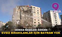 İZDEDA Başkanı Özkan: Evsiz bırakılan insanlar için bayram yok