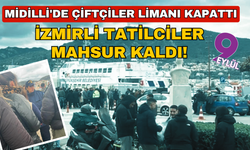 Bayram tatili esarete dönüştü: Midilli'de çiftçiler limanı kapattı, Türk tatilciler adada mahsur kaldı!