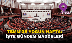 TBMM’de yoğun hafta: İşte gündem maddeleri