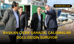 Başkan Çiçek Sahada; Çalışmalar Dolu Dizgin Sürüyor