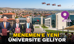 Menemen'de tarihi imza: İkinci üniversite için yola çıkıldı