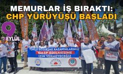 Memurlar iş bıraktı: CHP yürüyüşü başladı