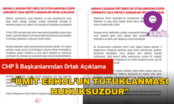 CHP İl Başkanları: “Ümit Erkol’un Tutuklanması Hukuksuzdur”