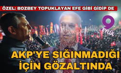 Özgür Özel: "Bozbey Aydın'daki topuklayan efe gibi gidip de AKP'ye sığınmadığı için gözaltında"