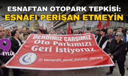 Esnaftan otopark tepkisi: Esnafı perişan etmeyin